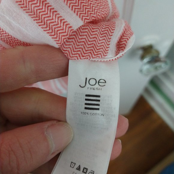 Sheer Striped Pocketed Sleeveless Blouse by Joe - Picture 5 of 7